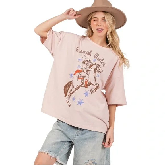 WESTERN SHORT SLEEVES RODEO GRAPHIC TEE - Picture 6 of 7